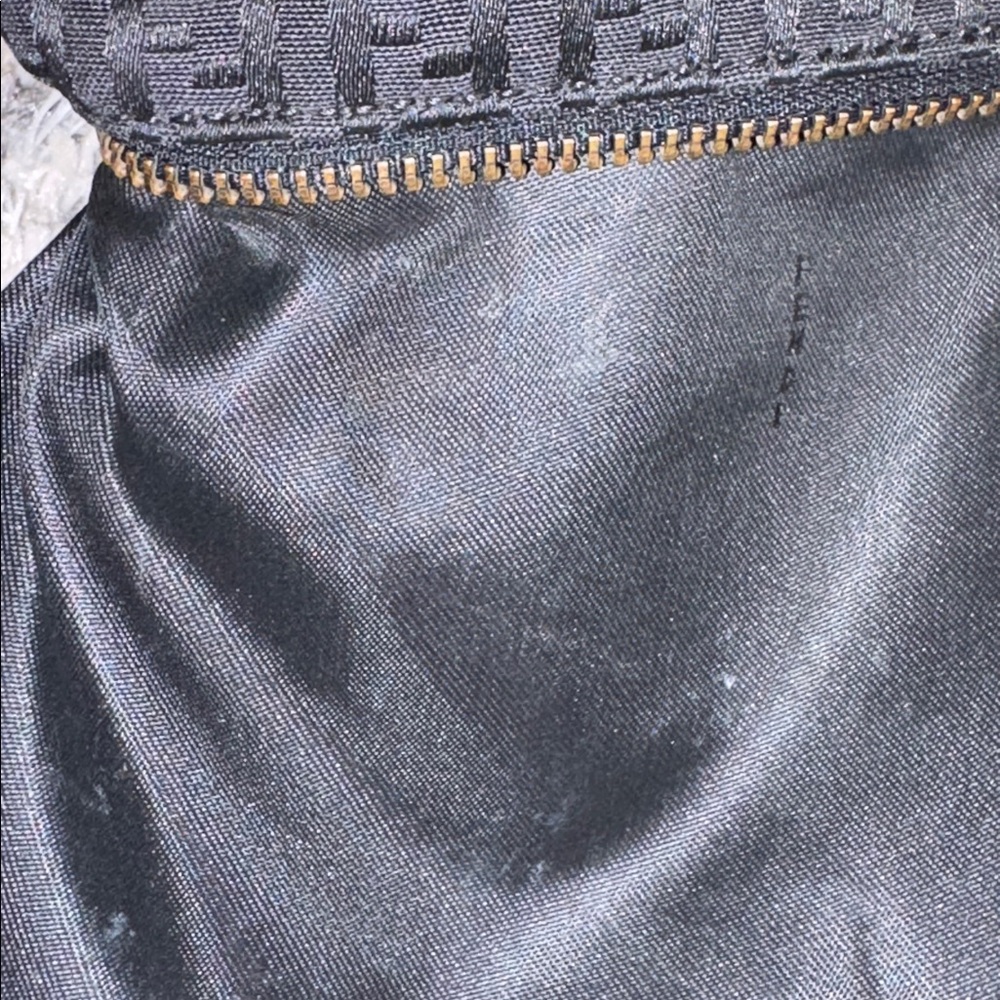 Fendi Black FF Monogram Saddle Bag - Picture 16 of 16